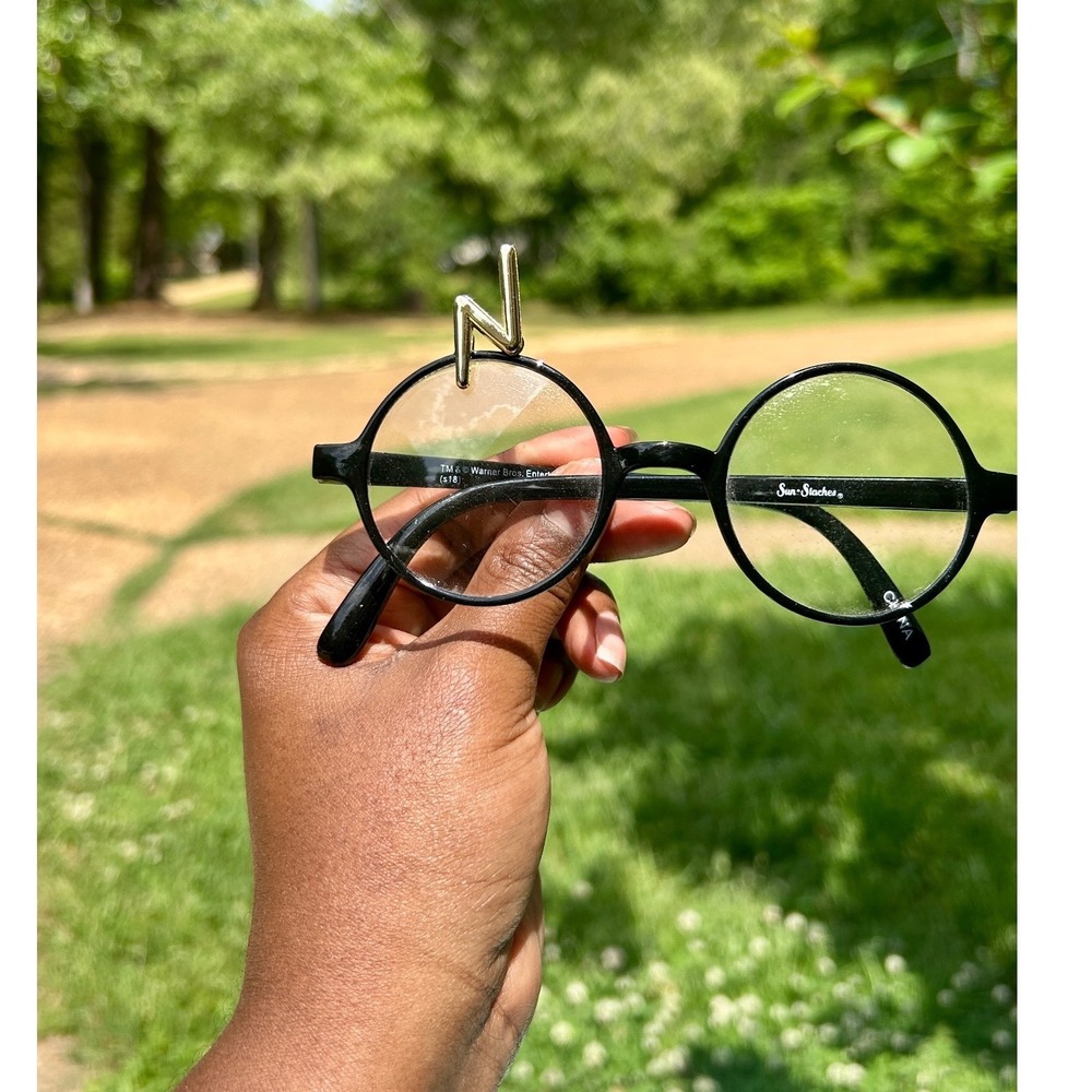 Sun-Staches Harry Potter Sunglasses OS Kids Black Plastic Lightning Bolt